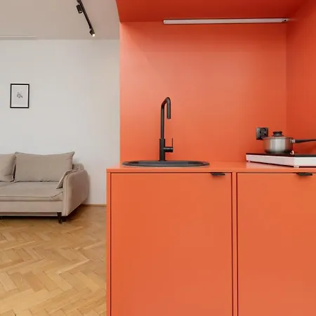 Comfortable And Modern Orange Studio In By Renters